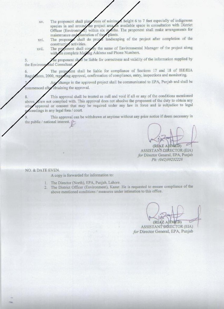 EPA Punjab incinerator approval conditions — page 4